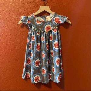 Matilda Jane Girl’s Paint by Numbers Kentucky Pearl‎ Floral Rose Cotton Dress
